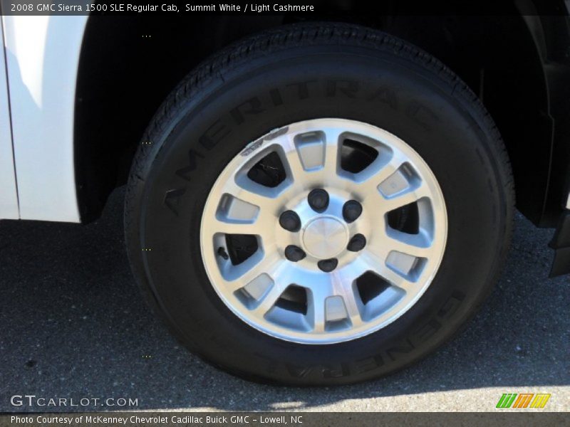 Summit White / Light Cashmere 2008 GMC Sierra 1500 SLE Regular Cab