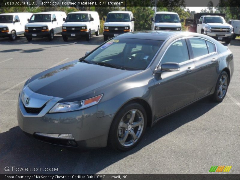 Polished Metal Metallic / Parchment 2010 Acura TL 3.5 Technology