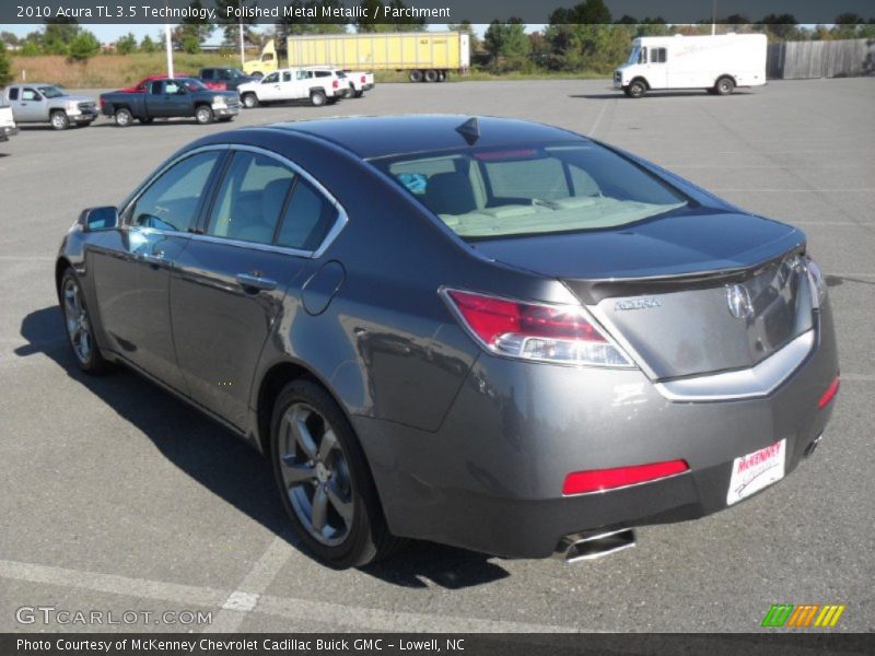 Polished Metal Metallic / Parchment 2010 Acura TL 3.5 Technology