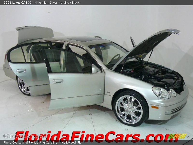 Millennium Silver Metallic / Black 2002 Lexus GS 300
