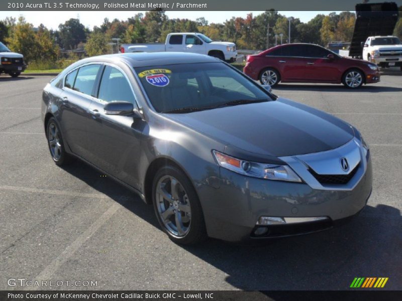Polished Metal Metallic / Parchment 2010 Acura TL 3.5 Technology