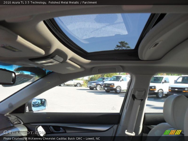 Polished Metal Metallic / Parchment 2010 Acura TL 3.5 Technology