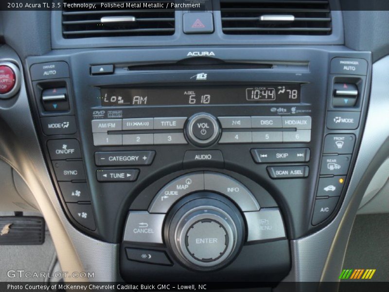 Polished Metal Metallic / Parchment 2010 Acura TL 3.5 Technology