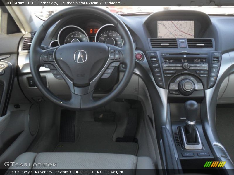 Polished Metal Metallic / Parchment 2010 Acura TL 3.5 Technology