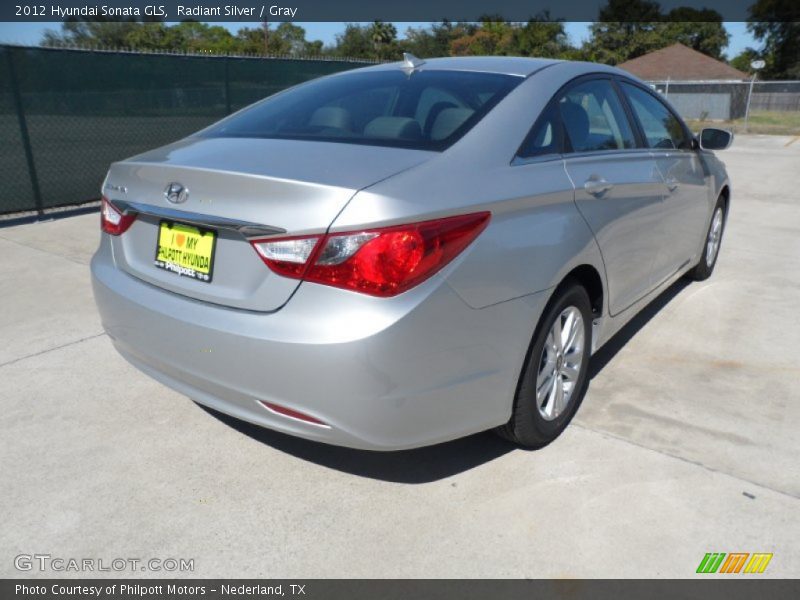 Radiant Silver / Gray 2012 Hyundai Sonata GLS