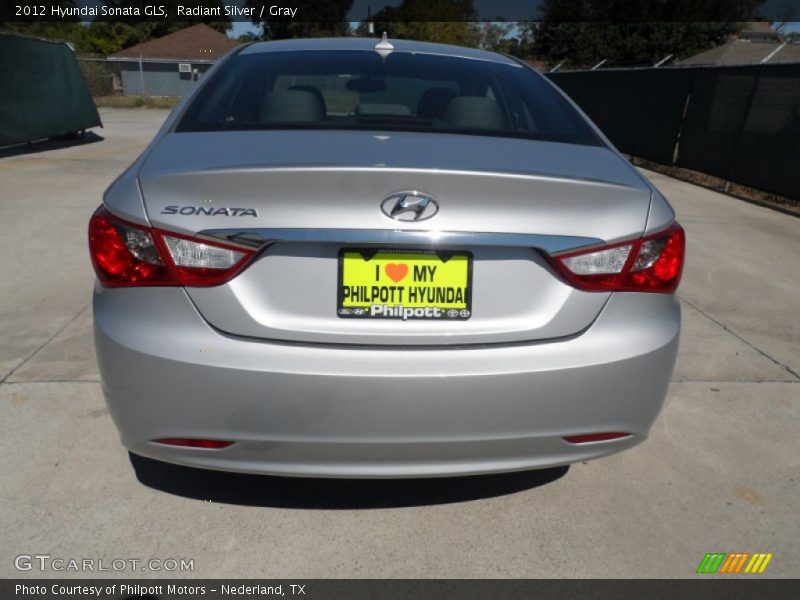 Radiant Silver / Gray 2012 Hyundai Sonata GLS