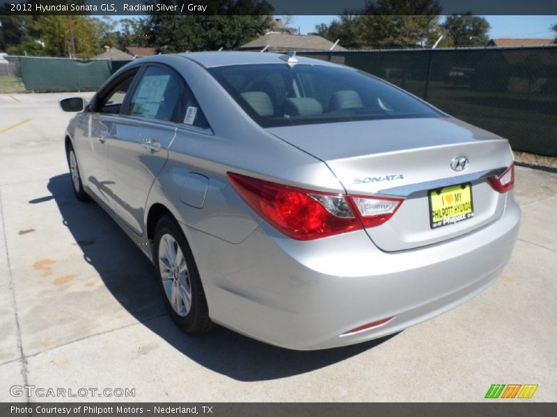 Radiant Silver / Gray 2012 Hyundai Sonata GLS