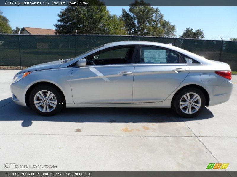 Radiant Silver / Gray 2012 Hyundai Sonata GLS