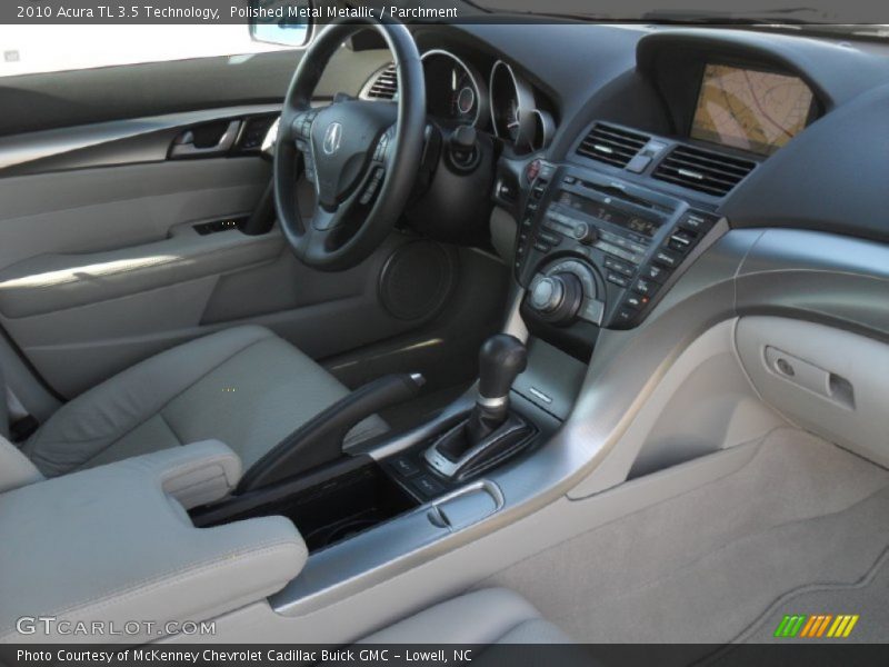 Polished Metal Metallic / Parchment 2010 Acura TL 3.5 Technology