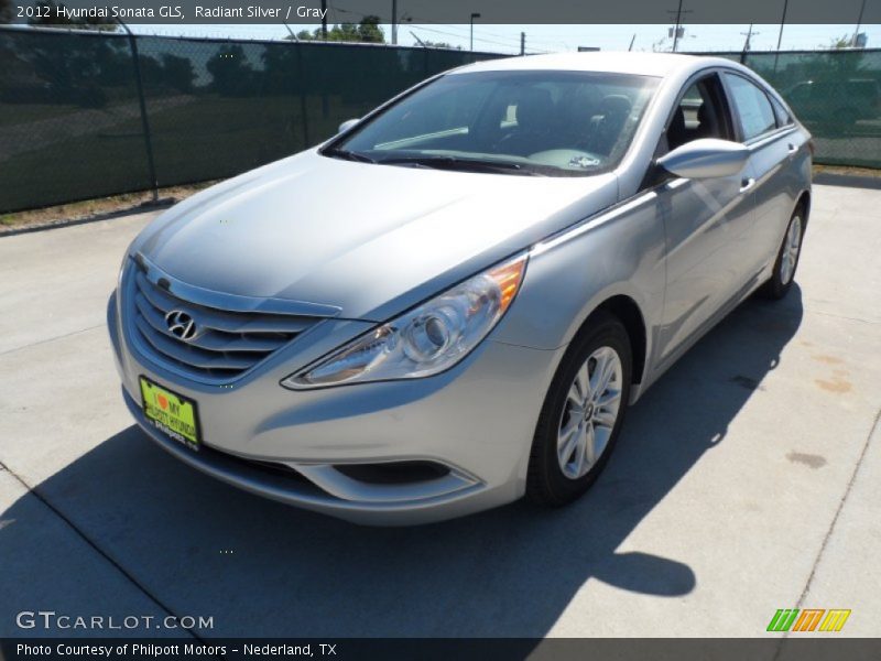 Radiant Silver / Gray 2012 Hyundai Sonata GLS