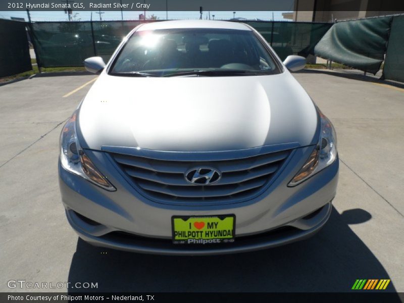 Radiant Silver / Gray 2012 Hyundai Sonata GLS