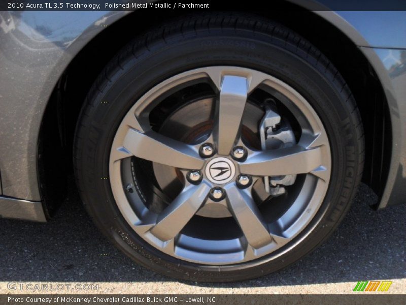 Polished Metal Metallic / Parchment 2010 Acura TL 3.5 Technology