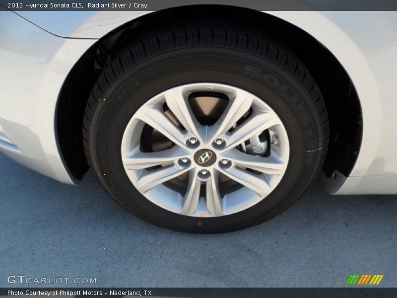 Radiant Silver / Gray 2012 Hyundai Sonata GLS