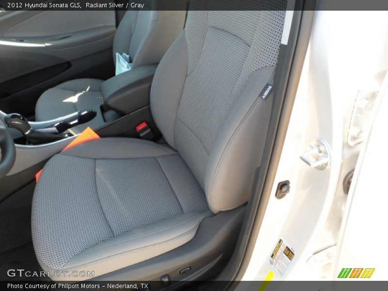 Radiant Silver / Gray 2012 Hyundai Sonata GLS