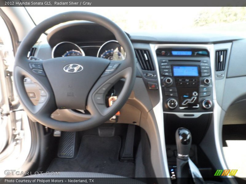 Radiant Silver / Gray 2012 Hyundai Sonata GLS