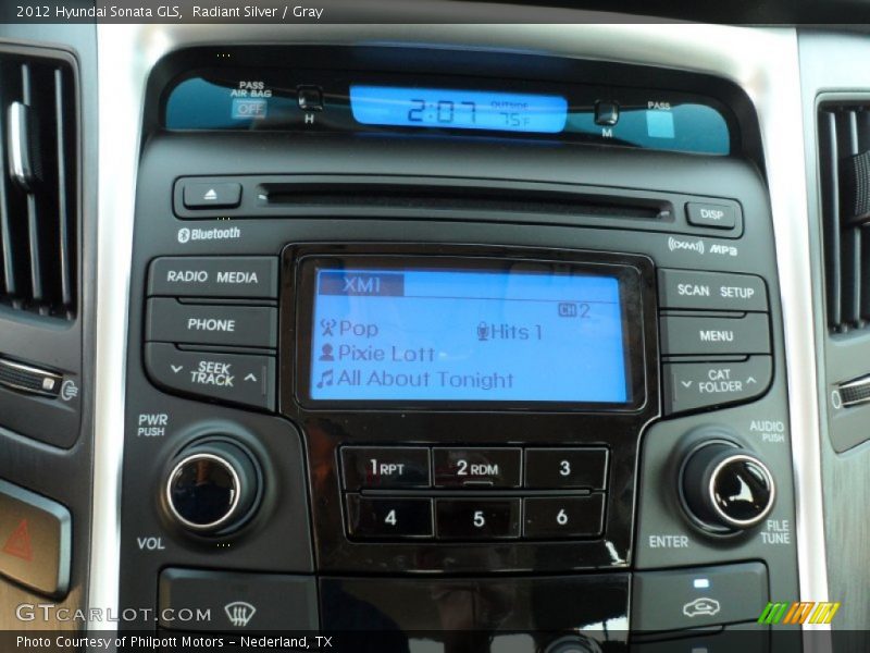 Radiant Silver / Gray 2012 Hyundai Sonata GLS