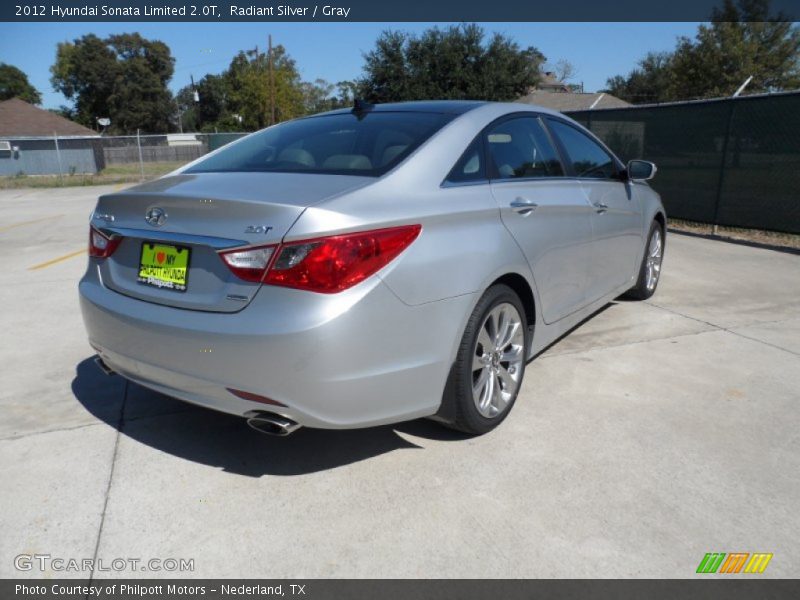 Radiant Silver / Gray 2012 Hyundai Sonata Limited 2.0T