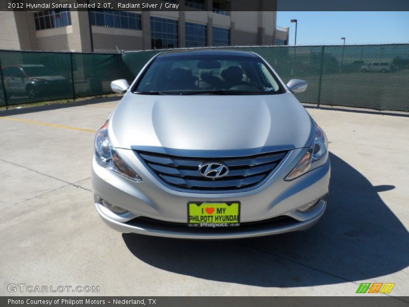 Radiant Silver / Gray 2012 Hyundai Sonata Limited 2.0T