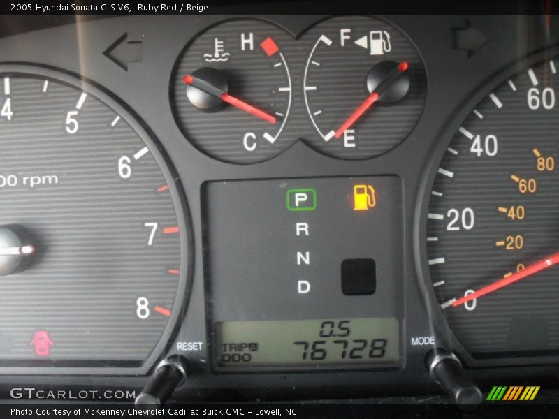Ruby Red / Beige 2005 Hyundai Sonata GLS V6