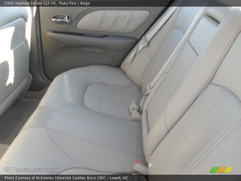 Ruby Red / Beige 2005 Hyundai Sonata GLS V6