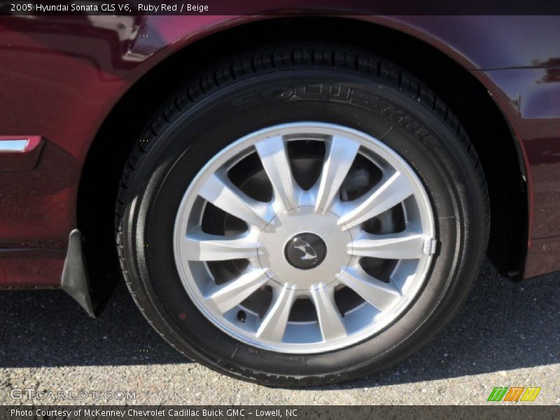 Ruby Red / Beige 2005 Hyundai Sonata GLS V6