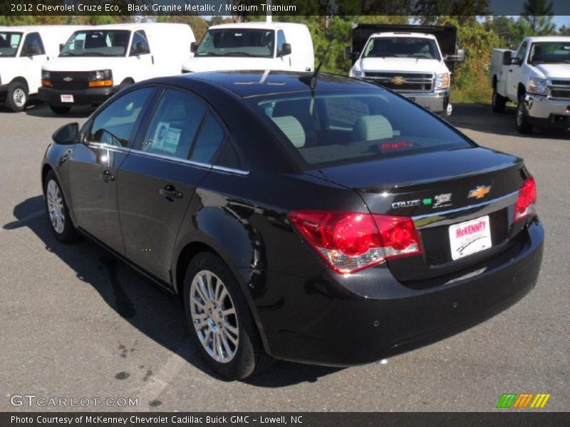 Black Granite Metallic / Medium Titanium 2012 Chevrolet Cruze Eco