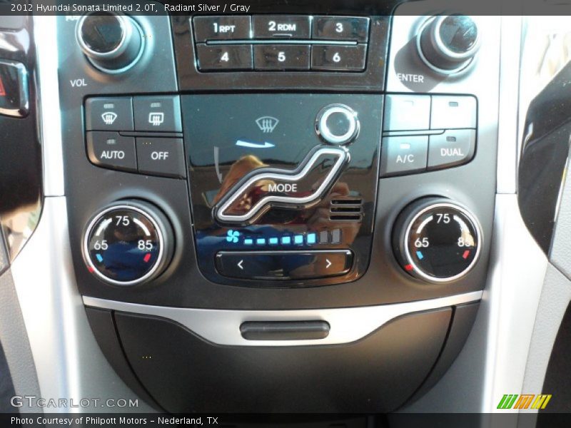 Controls of 2012 Sonata Limited 2.0T