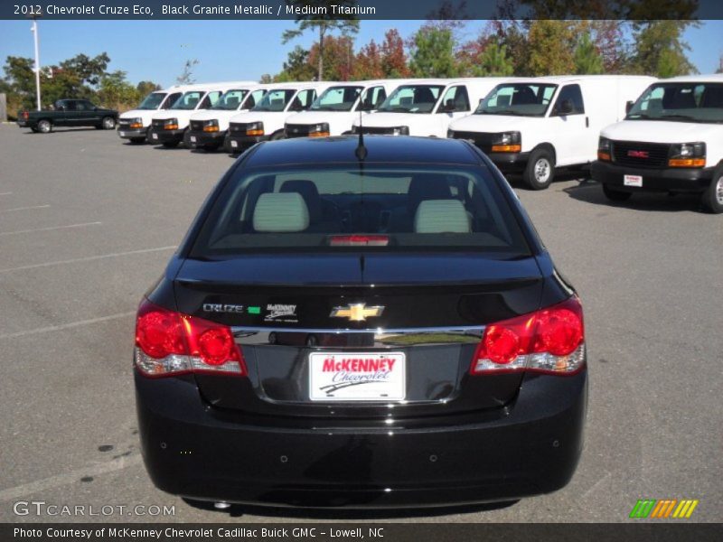 Black Granite Metallic / Medium Titanium 2012 Chevrolet Cruze Eco