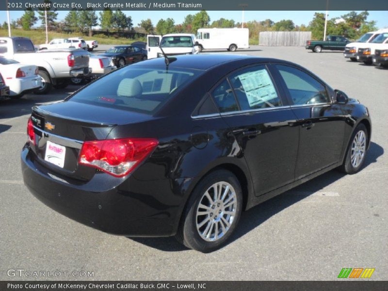 Black Granite Metallic / Medium Titanium 2012 Chevrolet Cruze Eco