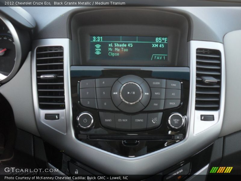 Black Granite Metallic / Medium Titanium 2012 Chevrolet Cruze Eco