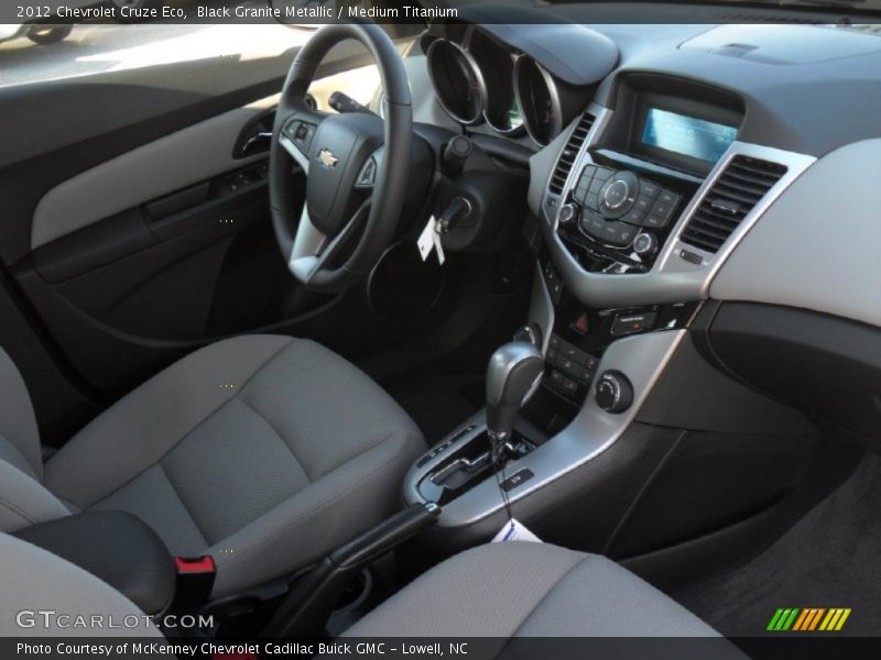 Black Granite Metallic / Medium Titanium 2012 Chevrolet Cruze Eco