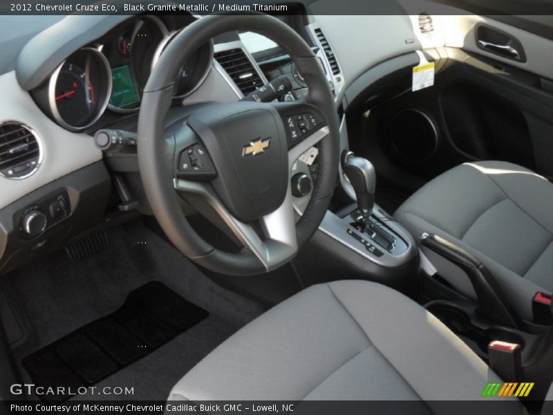 Black Granite Metallic / Medium Titanium 2012 Chevrolet Cruze Eco