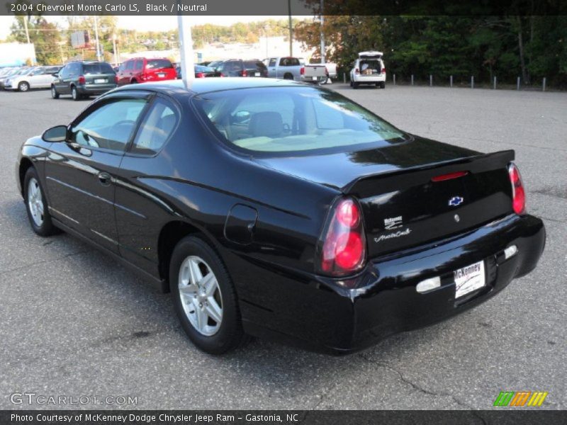 Black / Neutral 2004 Chevrolet Monte Carlo LS