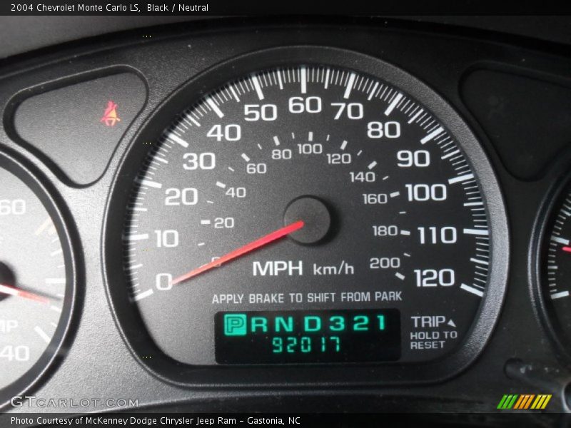Black / Neutral 2004 Chevrolet Monte Carlo LS