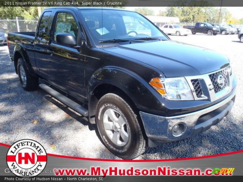 Super Black / Graphite 2011 Nissan Frontier SV V6 King Cab 4x4