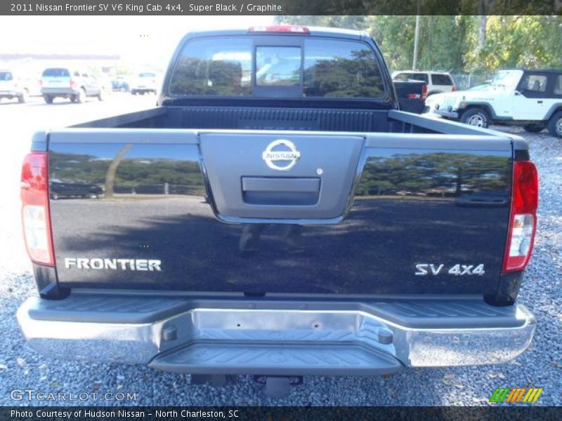 Super Black / Graphite 2011 Nissan Frontier SV V6 King Cab 4x4