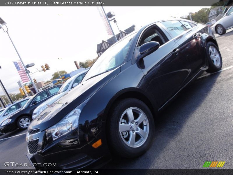 Black Granite Metallic / Jet Black 2012 Chevrolet Cruze LT
