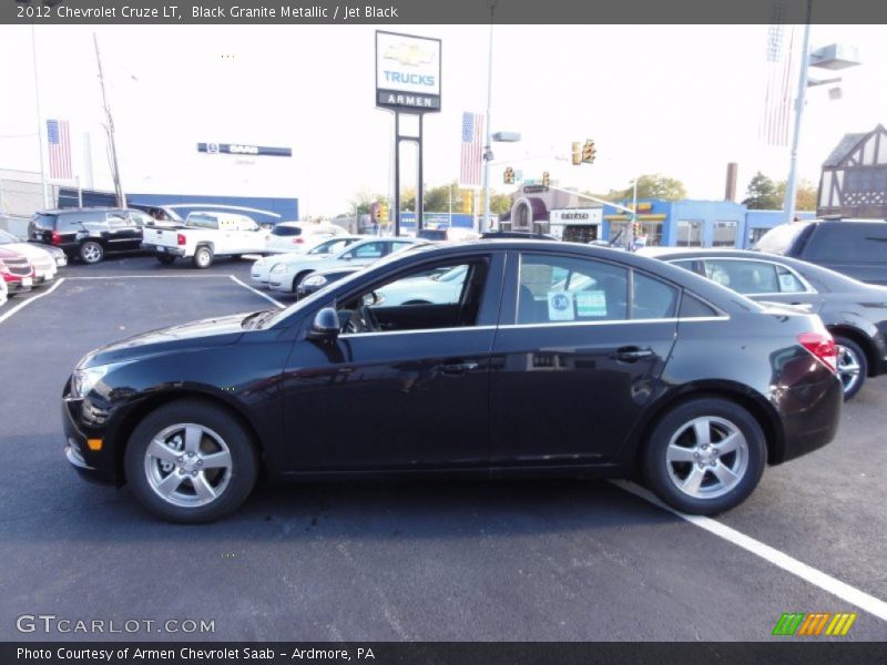 Black Granite Metallic / Jet Black 2012 Chevrolet Cruze LT