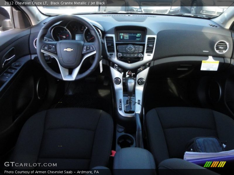 Black Granite Metallic / Jet Black 2012 Chevrolet Cruze LT