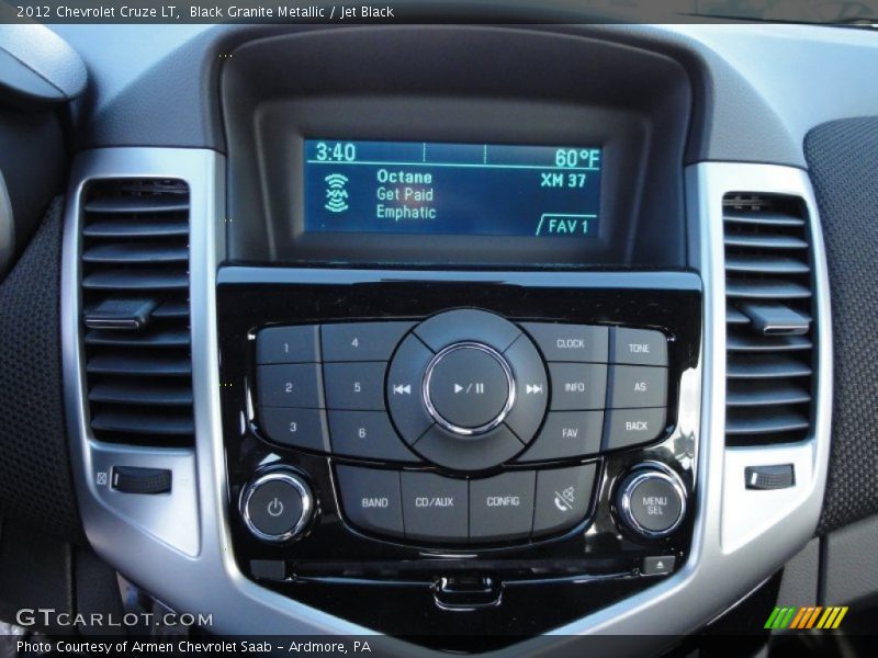 Black Granite Metallic / Jet Black 2012 Chevrolet Cruze LT