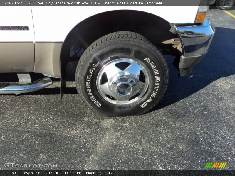Oxford White / Medium Parchment 2002 Ford F350 Super Duty Lariat Crew Cab 4x4 Dually