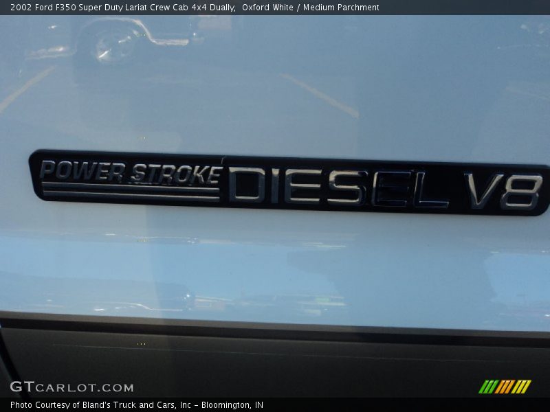 Oxford White / Medium Parchment 2002 Ford F350 Super Duty Lariat Crew Cab 4x4 Dually