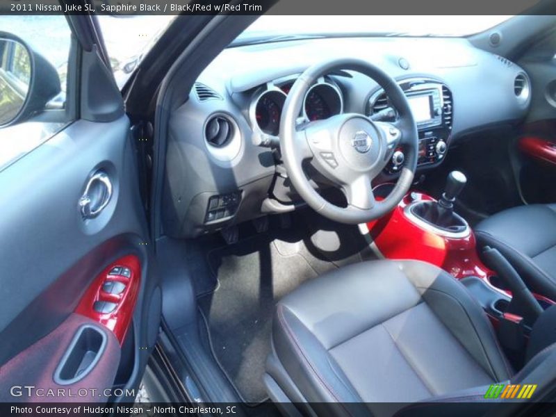 Sapphire Black / Black/Red w/Red Trim 2011 Nissan Juke SL