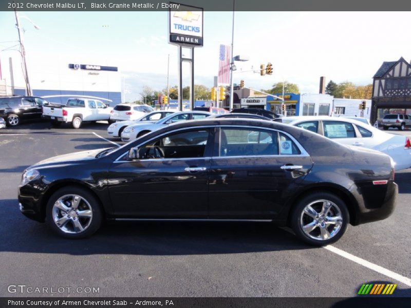 Black Granite Metallic / Ebony 2012 Chevrolet Malibu LT