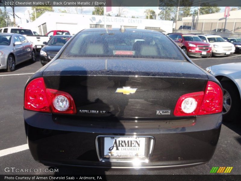 Black Granite Metallic / Ebony 2012 Chevrolet Malibu LT