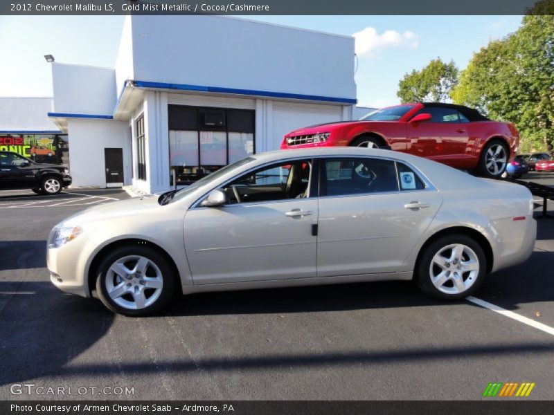 Gold Mist Metallic / Cocoa/Cashmere 2012 Chevrolet Malibu LS