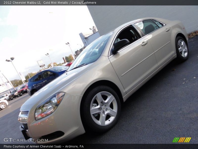 Gold Mist Metallic / Cocoa/Cashmere 2012 Chevrolet Malibu LS