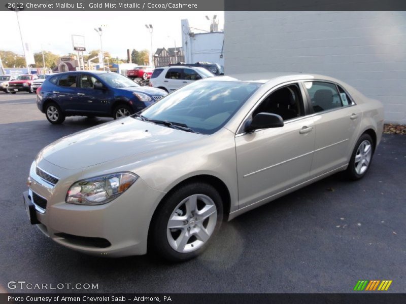 Gold Mist Metallic / Cocoa/Cashmere 2012 Chevrolet Malibu LS