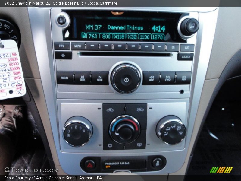 Gold Mist Metallic / Cocoa/Cashmere 2012 Chevrolet Malibu LS