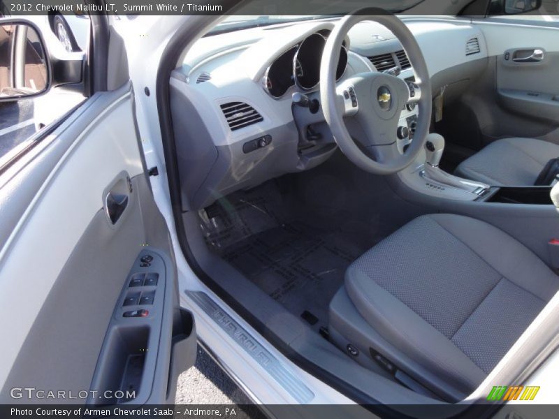 Summit White / Titanium 2012 Chevrolet Malibu LT